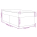 Cama box spring con colchón tela negro 80x200 cm