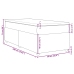 Cama box spring con colchón tela gris oscuro 90x190 cm