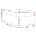 Cama box spring con colchón tela gris oscuro 90x200 cm