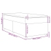 Cama box spring con colchón tela gris oscuro 100x200 cm