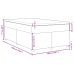 Cama box spring con colchón tela azul 140x190 cm