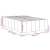 Cama box spring con colchón tela gris claro 120x200 cm