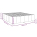 Cama box spring con colchón tela color crema 180x200 cm