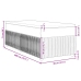 Cama box spring con colchón tela azul 80x200 cm