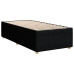 Cama box spring con colchón tela negro 90x190 cm