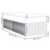 Cama box spring con colchón tela gris oscuro 100x200 cm