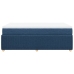 Cama box spring con colchón tela azul 120x190 cm