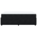Cama box spring con colchón terciopelo negro 120x190 cm