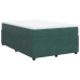 Cama box spring con colchón terciopelo verde oscuro 120x200 cm