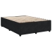 Cama box spring con colchón terciopelo negro 140x190 cm