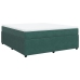 Cama box spring con colchón terciopelo verde oscuro 180x200 cm