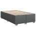 Cama box spring con colchón tela gris oscuro 90x190 cm