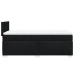 Cama box spring con colchón tela negro 90x200 cm