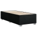 Cama box spring con colchón tela negro 90x200 cm