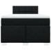 Cama box spring con colchón tela negro 120x200 cm