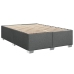 Cama box spring con colchón tela gris oscuro 140x190 cm