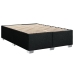 Cama box spring con colchón tela negro 140x190 cm