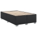 Cama box spring con colchón cuero sintético negro 120x190 cm