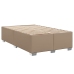 Cama box spring con colchón cuero sintético capuchino 120x200cm