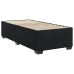 Cama box spring con colchón cuero sintético negro 90x190 cm