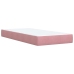 Cama box spring con colchón terciopelo rosa 90x190 cm