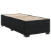 Cama box spring con colchón terciopelo negro 100x200 cm