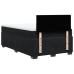Cama box spring con colchón terciopelo negro 120x190 cm