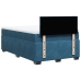 Cama box spring con colchón terciopelo azul oscuro 120x200 cm