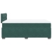 Cama box spring con colchón terciopelo verde oscuro 120x200 cm