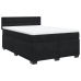 Cama box spring con colchón terciopelo negro 140x190 cm