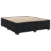 Cama box spring con colchón terciopelo negro 200x200 cm