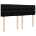 Cama box spring con colchón tela negro 140x200 cm