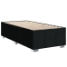 Cama box spring con colchón tela negro 100x200 cm