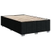 Cama box spring con colchón tela negro 120x190 cm