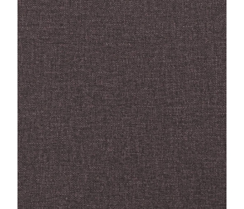 Cama box spring con colchón tela marrón oscuro 140x190 cm