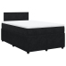 Cama box spring con colchón terciopelo negro 120x190 cm