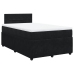 Cama box spring con colchón terciopelo negro 120x200 cm