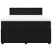 Cama box spring con colchón terciopelo negro 140x190 cm