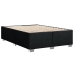 Cama box spring con colchón tela negro 140x190 cm