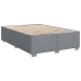 Cama box spring con colchón tela gris claro 140x190 cm