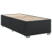 Cama box spring con colchón cuero sintético negro 100x200 cm