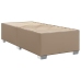 Cama box spring con colchón cuero sintético capuchino 100x200cm