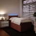 Cama box spring con colchón terciopelo rosa 80x200 cm