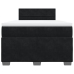 Cama box spring con colchón terciopelo negro 120x190 cm