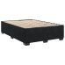 Cama box spring con colchón terciopelo negro 140x190 cm