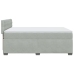 Cama box spring con colchón terciopelo gris claro 160x200 cm