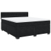 Cama box spring con colchón terciopelo negro 180x200 cm