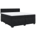 Cama box spring con colchón terciopelo negro 200x200 cm