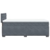 vidaXL Cama box spring individual con colchón terciopelo gris oscuro