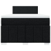 Cama box spring con colchón tela negro 120x200 cm